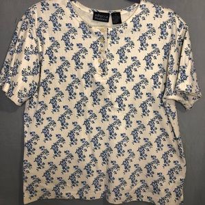 Floral yellow top